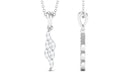 1/4 CT Diamond Contemporary Pendant Necklace in Gold Diamond - ( HI-SI ) - Color and Clarity - Rosec Jewels