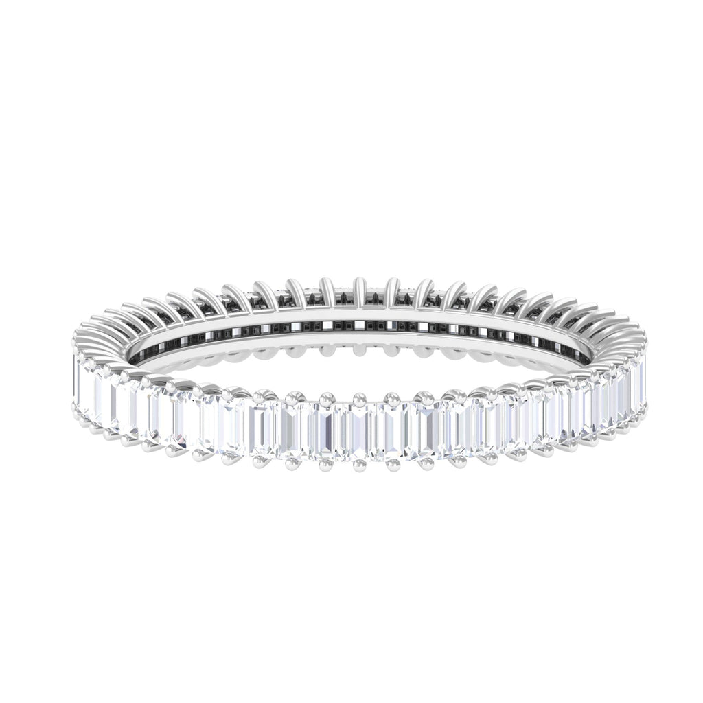 3.5 CT Baguette Moissanite Full Eternity Ring in Gold Moissanite - ( D-VS1 ) - Color and Clarity - Rosec Jewels