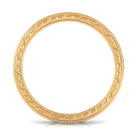 1 CT Princess Cut Zircon Eternity Band with Gold Milgrain Zircon - ( AAAA ) - Quality - Rosec Jewels