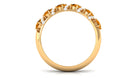 0.75 CT Designer Citrine Anniversary Ring with Diamond Citrine - ( AAA ) - Quality - Rosec Jewels