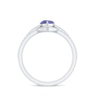 Pear Cut Tanzanite Trio Wedding Ring Set with Diamond Tanzanite - ( AAA ) - Quality - Rosec Jewels