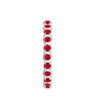 1.25 CT Created Ruby Eternity Band Ring Lab Created Ruby - ( AAAA ) - Quality - Rosec Jewels