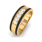 Natural Diamond Five Stone Wedding Band Diamond - ( HI-SI ) - Color and Clarity - Rosec Jewels