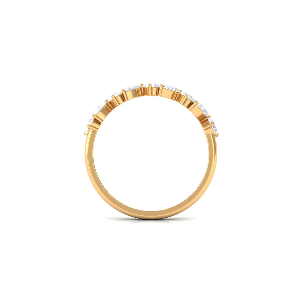 1.50 CT Pear Cut Zircon Elegant Eternity Ring Zircon - ( AAAA ) - Quality - Rosec Jewels