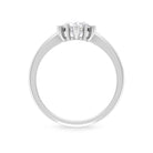 1.25 CT Certified Moissanite Hexagon Halo Engagement Ring Moissanite - ( D-VS1 ) - Color and Clarity - Rosec Jewels