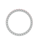 1.75 CT Lab Created Ruby Full Eternity Ring in Beaded Bezel Setting Lab Created Ruby - ( AAAA ) - Quality - Rosec Jewels