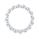 1 CT Moissanite Unique Eternity Chain Link Ring Moissanite - ( D-VS1 ) - Color and Clarity - Rosec Jewels