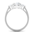 3 CT Oval Zircon Statement Engagement Ring in Gold Zircon - ( AAAA ) - Quality - Rosec Jewels