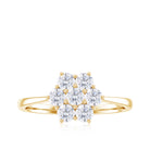 1 CT Round Shape Diamond Cluster Flower Ring Diamond - ( HI-SI ) - Color and Clarity - Rosec Jewels