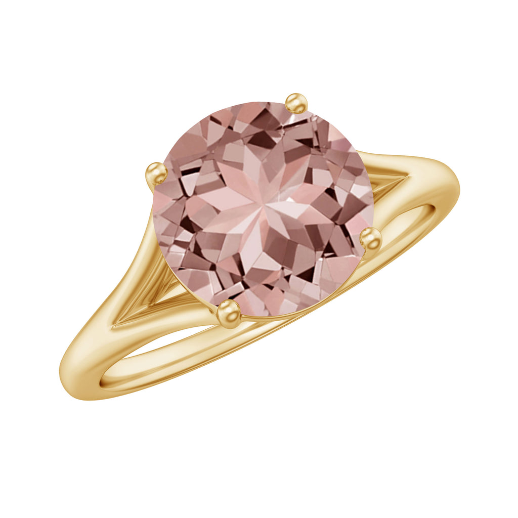 Rosec Jewels - Natural Morganite Solitaire Engagement Ring