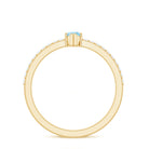 1/2 Ct Aquamarine Marquise Engagement Ring with Diamond Aquamarine - ( AAA ) - Quality - Rosec Jewels