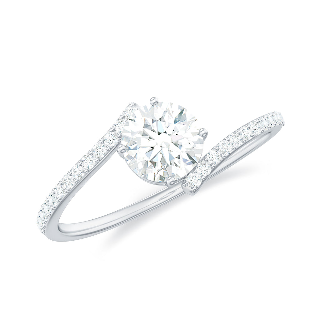 Lab Grown Diamond Solitaire Promise Engagement Ring