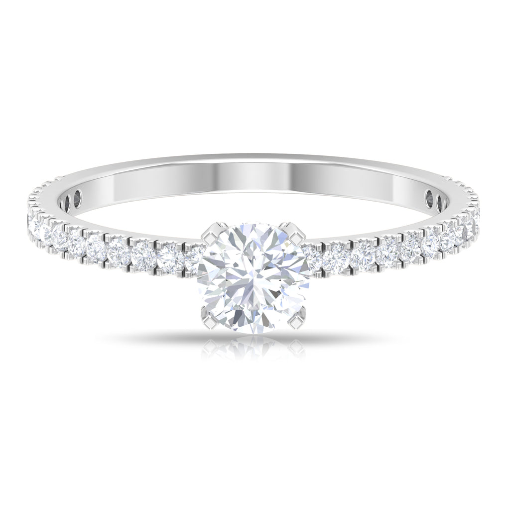 Solitaire Engagement Ring with Lab Grown Diamond