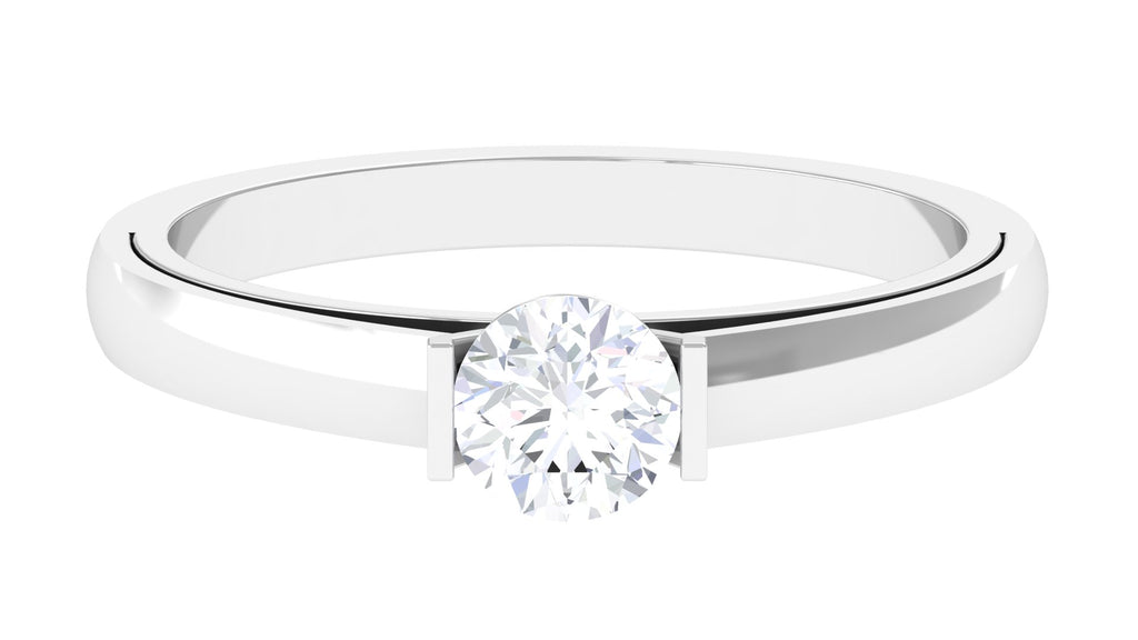 Minimal Lab Grown Diamond Solitaire Ring