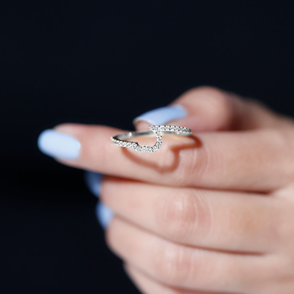 Natural Diamond Enhancer Ring Diamond - ( HI-SI ) - Color and Clarity - Rosec Jewels